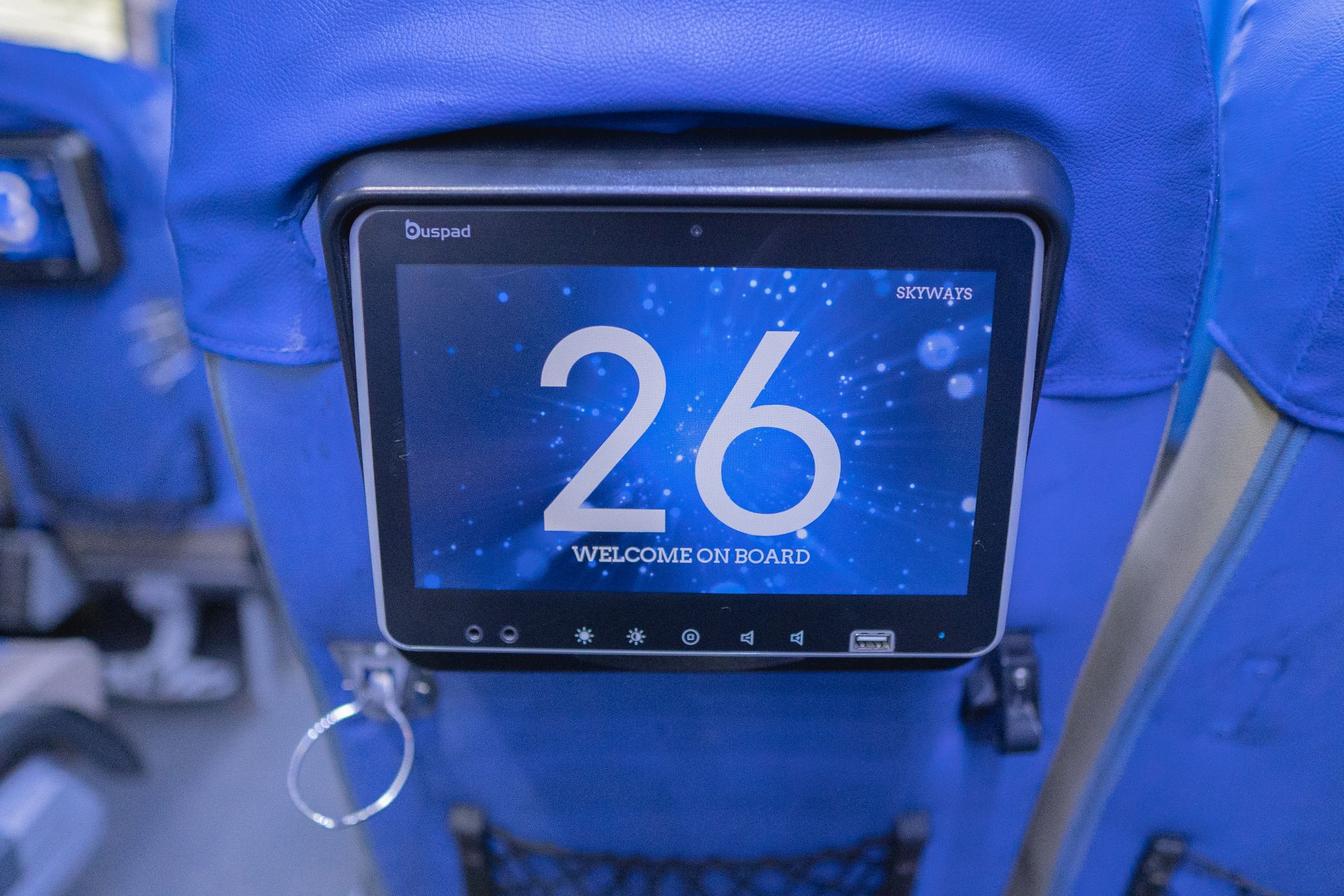 On-board personal entertainment screen