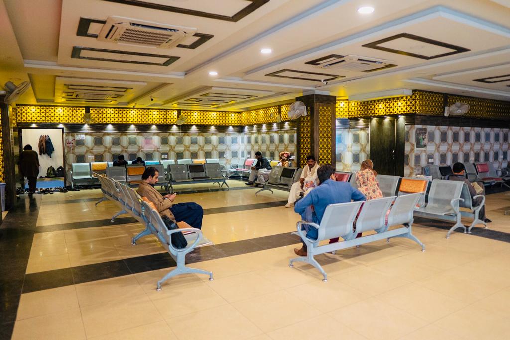 Partner terminal waiting area